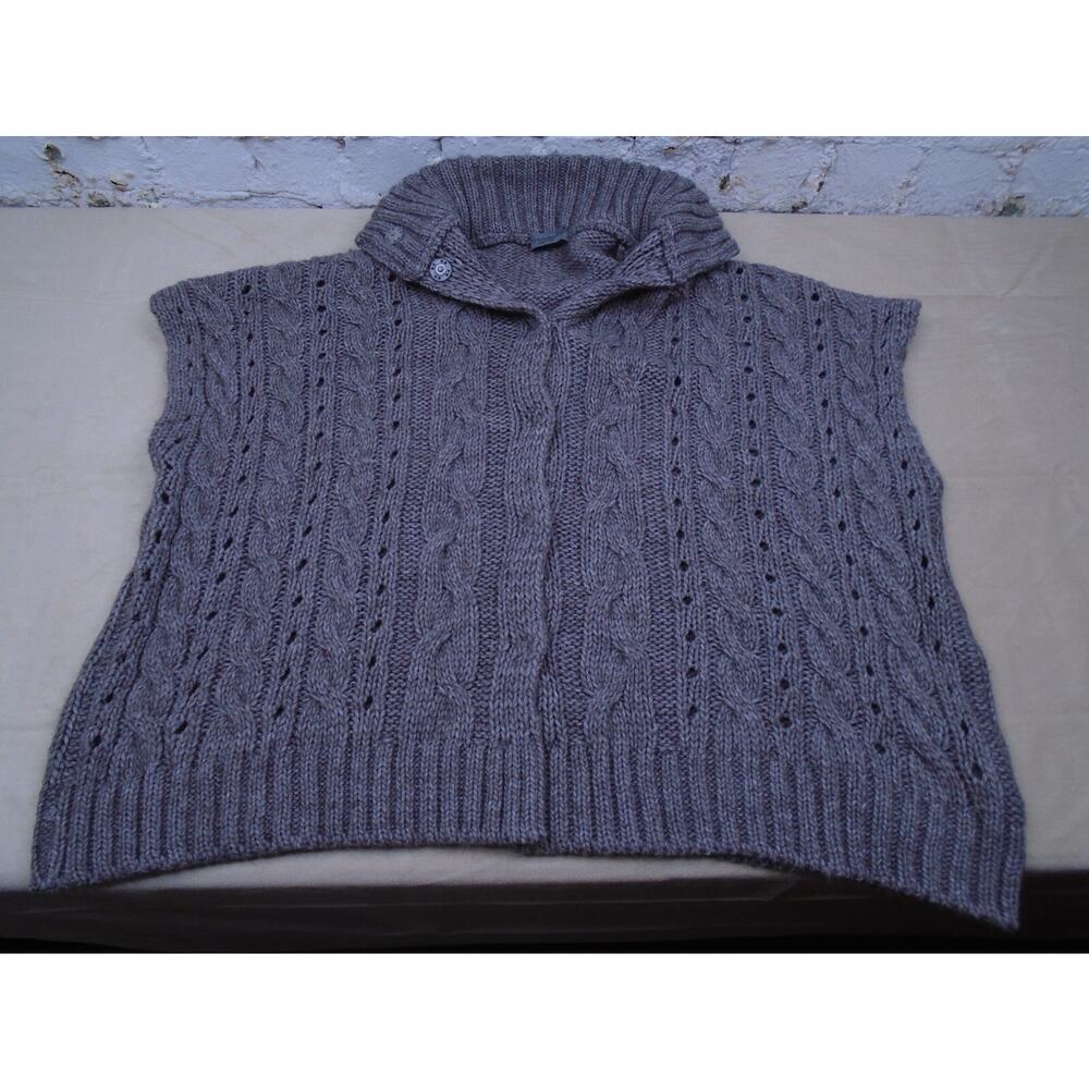 Elsmanda Anthropologie Button Cardigan One Size Chunky Oversized Wool Blend
